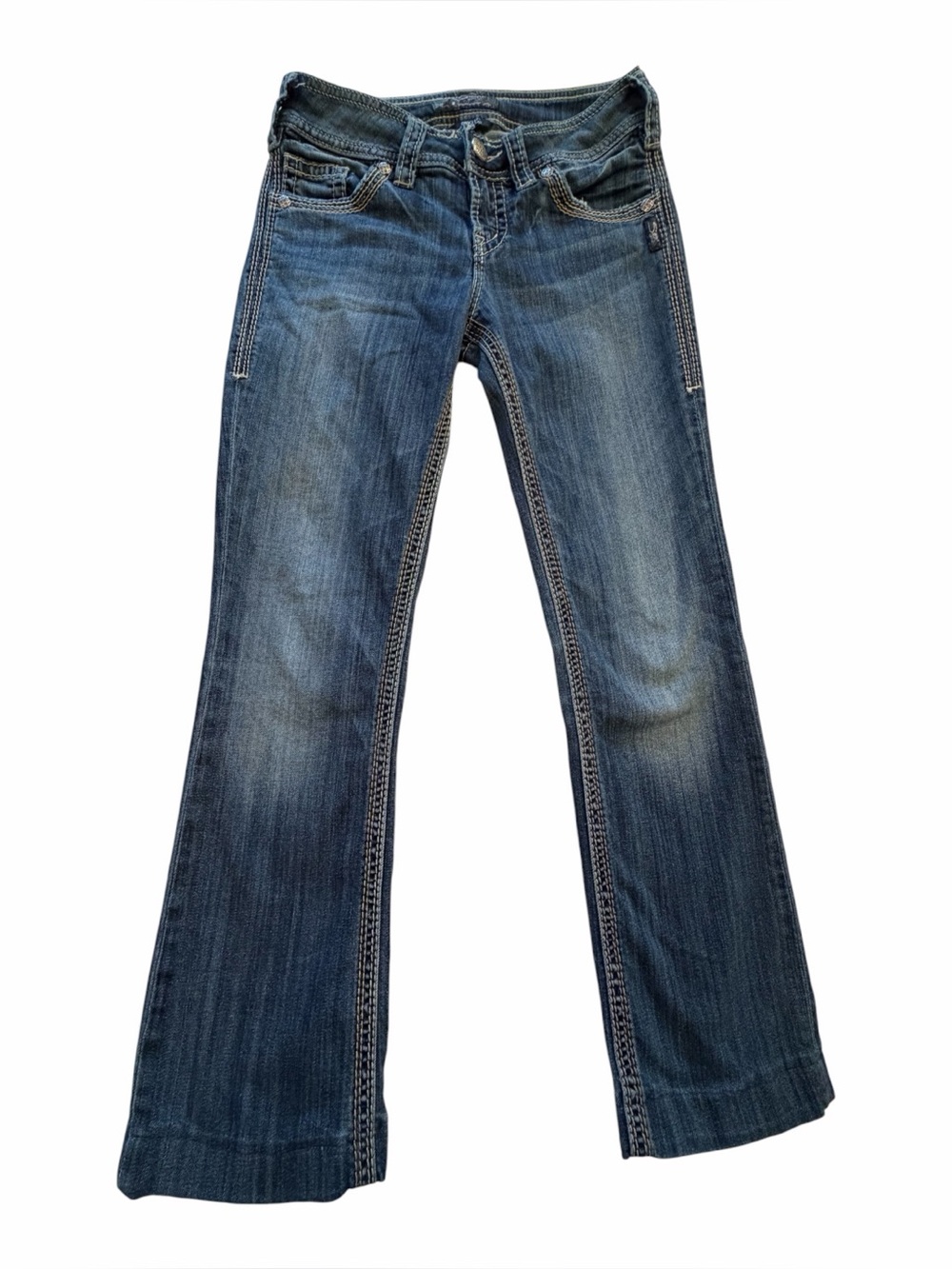 Silver Jeans Blue Flare Women's Jeans-Altered Length from 32 in to 27.
26 waist